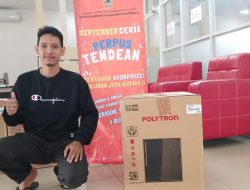 Kunjungi Perpustakaan Tendean, Rafli Kaget Dapat Hadiah Undian Kulkas