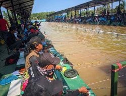 Ada Kolam Baru di Desa Sarikandi Kurau, Ratusan Pemancing Mania Berhadir