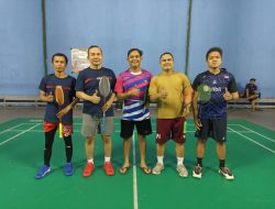 Jelang HUT ke-58 Trio Motor, para Karyawan Ikuti Turnamen Bulu Tangkis