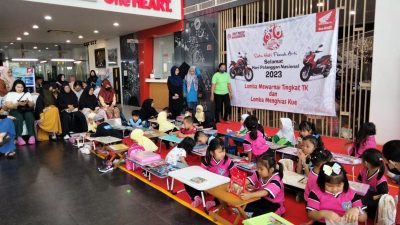 Satu Hati Penuh Arti, Trio Motor Perintis Gelar Lomba Mewarnai Tingkat TK dan Menghias Kue