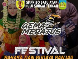 Sebarkan Pengetahuan Kearifan Lokal, SMPN 30 Satap HST Gelar Festival Bahasa dan Budaya Banjar