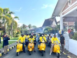 4.000 Scooterist Jamnas Lautan Vespa Bersama Paman Birin di Kiram Park