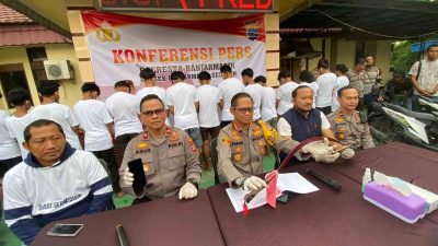 Di Hari yang Sama usai Penganiayaan, Polresta Banjarmasin Amankan 15 Anggota Geng