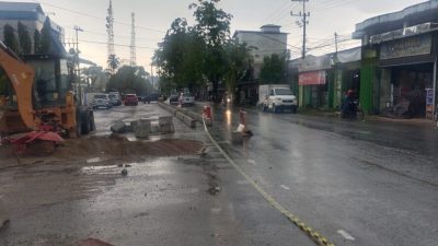 Pembangunan Jalan Kembar di Ibu Kota Kabupaten Balangan Alami Kemajuan