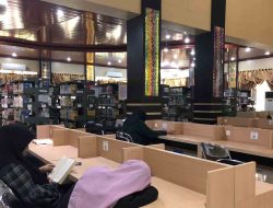 Tampil Megah, Plafon Baru Perpustakaan Palnam Bikin Nyaman Pengunjung