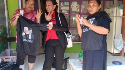 Ke Gang Pilot, Caleg Rista Tina Cold Siagian Disambut Antusias Warga