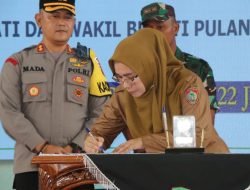 Penandatanganan NPHD untuk Pengamanan Pilkada Pulang Pisau 2024