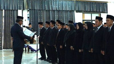 Belasan Pejabat Struktural PT. AMML Dilantik, Bupati Aulia: Tingkatkan Kualitas Air Bersih