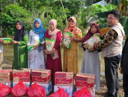 BPBD Tanbu Salurkan Bantuan Bagi Korban Terdampak Banjir di Desa Karang Rejo