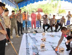 Lakukan Tactical Floor Game, Polres Pulang Pisau Siap Amankan Pemungutan Suara Pemilu 2024