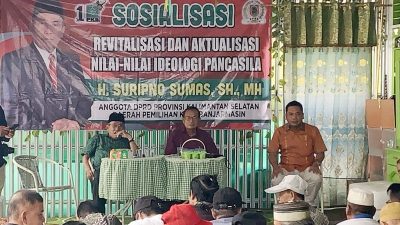 Jaga Vitalisasi dan Aktualisasi Pancasila, Suripno Sumas Kembali Lakukan Sosialisasi