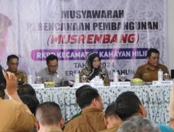 Pj Bupati Pulang Pisau Hj Nunu Andriani Resmi Buka Musrenbang Tingkat Kecamatan