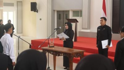 Pj Bupati Hj. Nunu Andriani Pimpin Pelantikan PPPK
