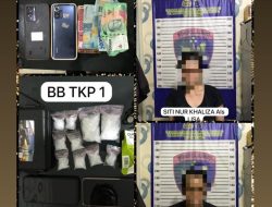 Pasutri Muda Pengedar Sabu-Sabu Diringkus Satpolairud Polresta Banjarmasin