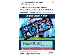 Marak Iklan Undian Palsu di Media Sosial, Bank Kalsel Imbau Masyarakat Waspada