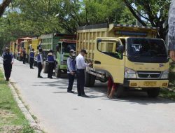 Tim Gabungan Dishub Balangan Gelar Sosialisasi dan Gakkum ODOL