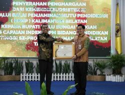 Satu-satunya di Kalsel, Indeks SPM Pendidikan Kabupaten HST Berstatus Tuntas Madya