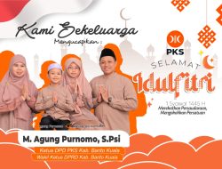Keluarga Besar Wakil Ketua DPRD Kabupaten Barito Kuala, M. Agung Purnomo Mengucapkan Selamat Hari Raya Idul Fitri 1445 H