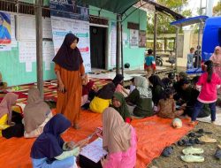 Gandeng Mahasiswa, Pusling Palnam Lakukan Promosi Literasi di Desa Sungai Kali