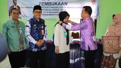 Pelatihan Keterampilan Menjahit, Sekdako Banjarmasin : Potensi Lapangan Kerja Bertambah