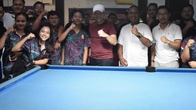 Rangkaian HUT Kota & Pemkab Kapuas, Turnamen Billiard Bupati Cup Resmi Dibuka