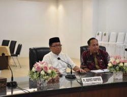 Pj Bupati Hadiri Rakor Netralitas ASN Secara Virtual