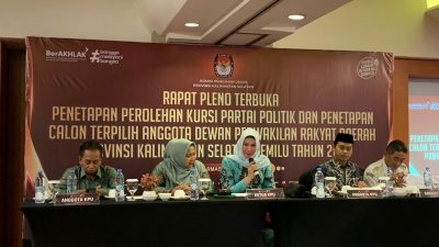KPU Kalsel Tetapkan Anggota DPRD Provinsi, Partai Golkar Kembali Raih Kursi Ketua