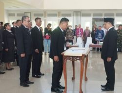 KPU Kabupaten Pulang Pisau Lantik dan Ambil Sumpah Anggota PPK