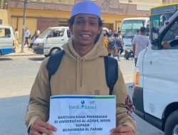 UPZ Bank Kalsel Berikan Bantuan Biaya Pendidikan Muhammad Al Farabi di Universitas Al Azhar Mesir
