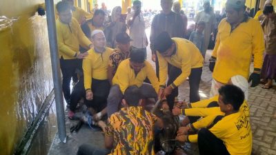 Dapat Bantuan Acil Odah, Golkar Kalsel Sembelih 13 Sapi