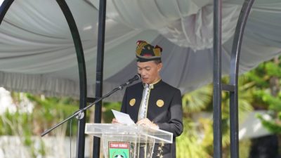 Peringatan Hari Lahir Pancasila di Halaman Kantor Bupati Tanbu 