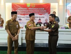 Gandeng Kejati Kalsel Pemkab Tanbu Gelar Sosialisasi Hukum Tipikor Pengelolaan Keungan Daerah