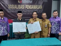 Cegah Pemilih Ganda, Bawaslu dan Disdukcapil Batola Teken Kerja Sama