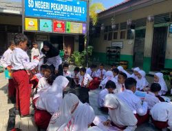 Turunkan Sepeda Motor Trail Pustaka, Pusling Palnam Lakukan Promosi Minat Baca ke-SDN Pekapuran Raya 5