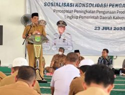 Bupati Tanbu Membuka Kegiatan Sosialisasi Konsolidasi Pengadaan Barang dan Jasa P3DN