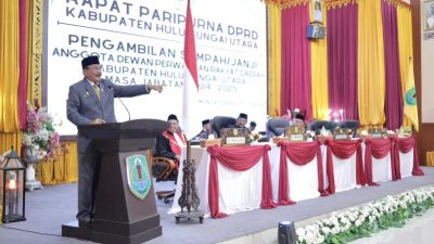 Supian HK,DPRD HSU, pelantikan, pengukuhan,wakil rakyat,