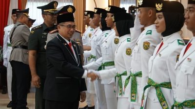 Siap Kibarkan Sang Merah Putih, Paskibraka Banjarmasin Dikukuhkan
