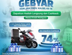 Rangkaian Harjad Ke-74 Provinsi Kalsel, Bank Kalsel Bagikan Hadiah Bagi Nasabah Kredit Multiguna