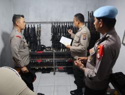 Kapolres Pulang Pisau Cek Gudang Senjata Api