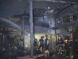 Kebakaran di Pasar Lama Banjarmasin, Tiga Rumah Terdampak