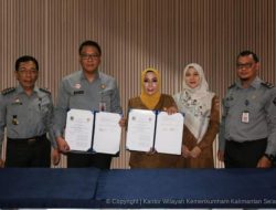 Perkuat Literasi, Dispersip Kalsel Lakukan Perjanjian Kerja Sama dengan Kanwil Kemenkumham