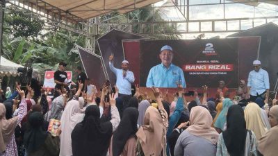 Kampanye di Desa Rantau Keminting, Bang Rizal Janjikan Universitas Berdiri di Kabupaten HST