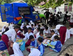 Sambangi Balangan, Pusling Palnam Sasar Sekolah Bumikan Literasi