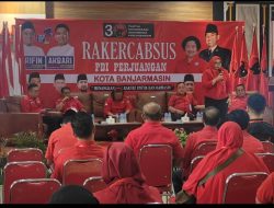 Tim Monitoring DPP PDIP Hadiri Rakercabsus Banjarmasin, Motivasi Kader Menangkan Arifin-Akbari