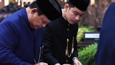 Prabowo Subianto dan Gibran Rakabuming Resmi Pimpin Indonesia