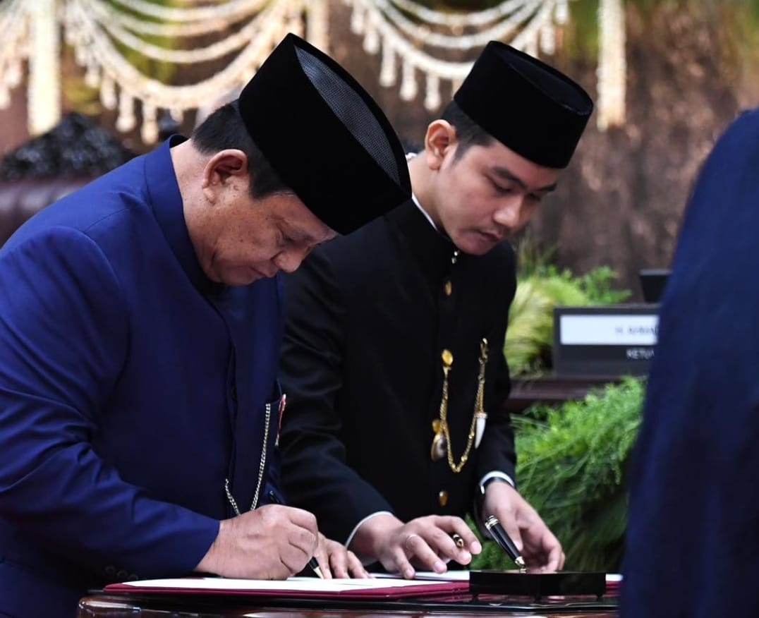 Prabowo Subianto dan Gibran Rakabuming Resmi Pimpin Indonesia