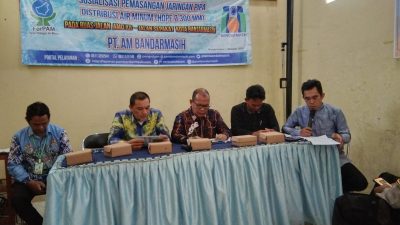 Perbaiki Distribusi Air Bersih di Wilayah Pemurus Dalam, PT.AM Bandarmasih
