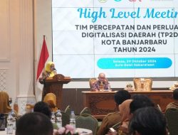 Percepatan dan Perluasan Digitalisasi, Pjs Wali Kota Nurliani Ikuti High Level Meeting