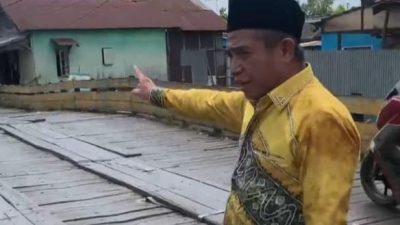 Calon Wali Kota Banjarmasin Arifin Noor Janji Perbaiki Jembatan Basirih yang Sering Makan Korban