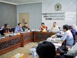 Bapemperda DPRD Kalsel Utamakan Kualitas Produk Perda 